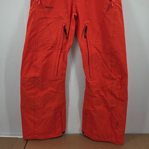 Volcom Baldface Guide Gore-Tex Snowboard Pants Medium Orange Ski Vents Outdoor - Picture 15 of 16